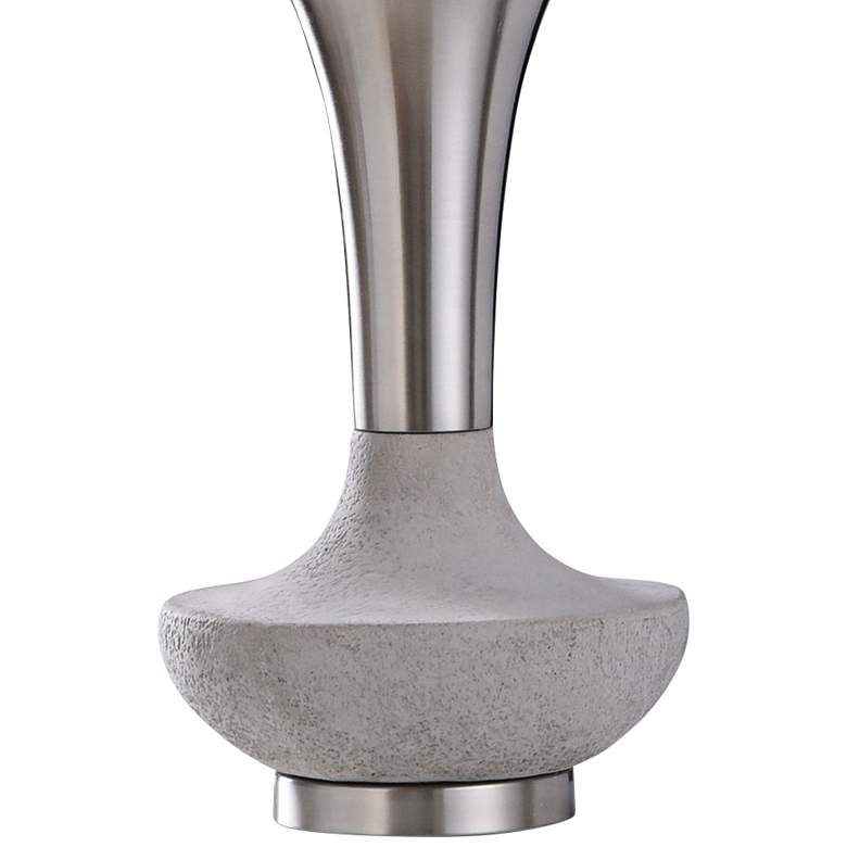 Image 3 Dante 33 1/4" Brushed Nickel and Concrete Genie Table Lamp more views