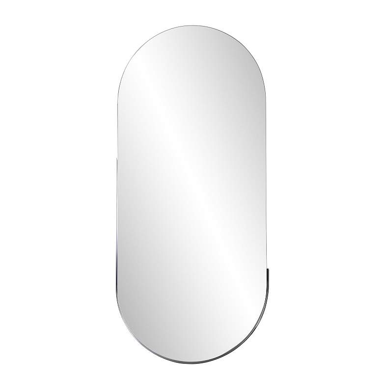 Image 3 Dante Polished Stainless Steel 17 3/4" x 40" Wall Mirror more views