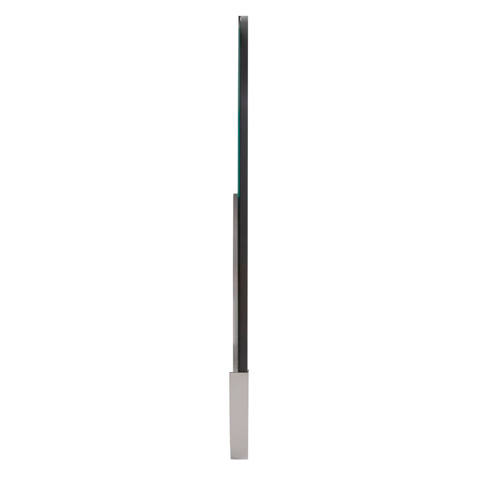 Dante Polished Stainless Steel 17 3/4" x 40" Wall Mirror