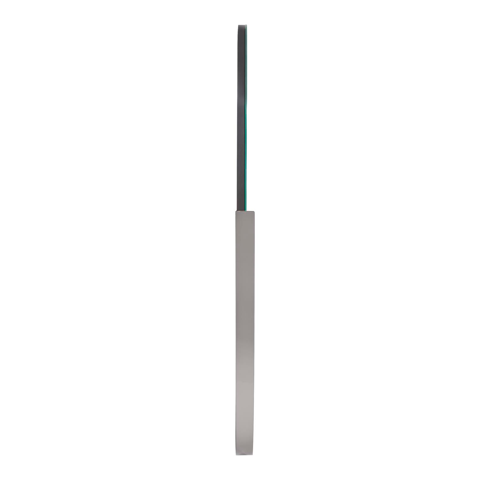 Dante Polished Stainless Steel 17 3/4" x 40" Wall Mirror