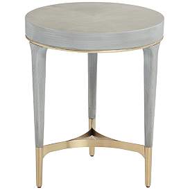 Image2 of Danton 19 3/4" Wide Gray Round Side Table