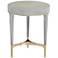 Danton 19 3/4" Wide Gray Round Side Table