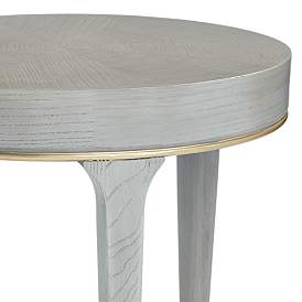Image4 of Danton 19 3/4" Wide Gray Round Side Table more views
