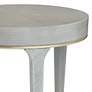 Danton 19 3/4" Wide Gray Round Side Table