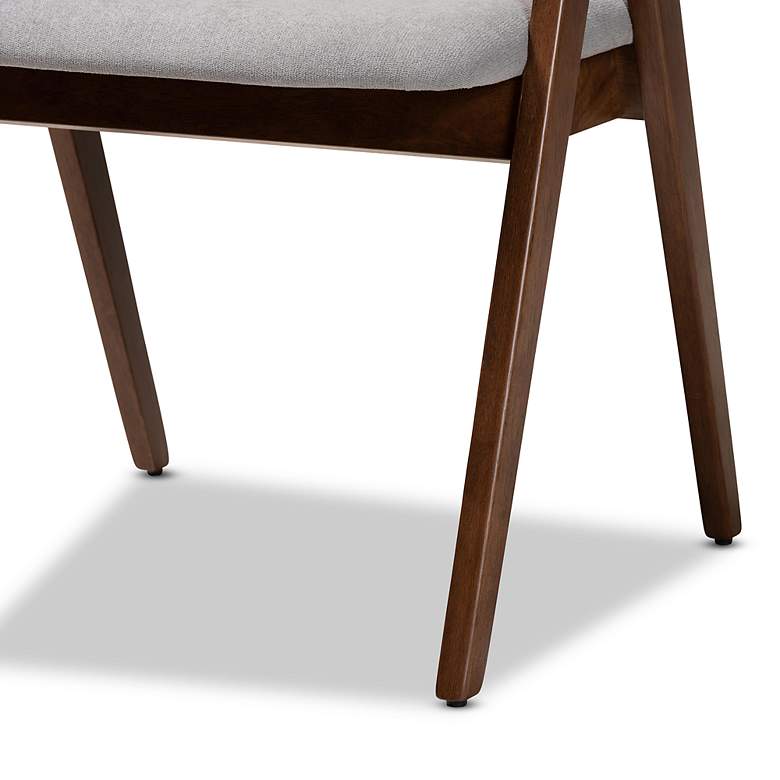 Image 3 Danton Gray Faux Leather Dining Chairs Set of 2 more views