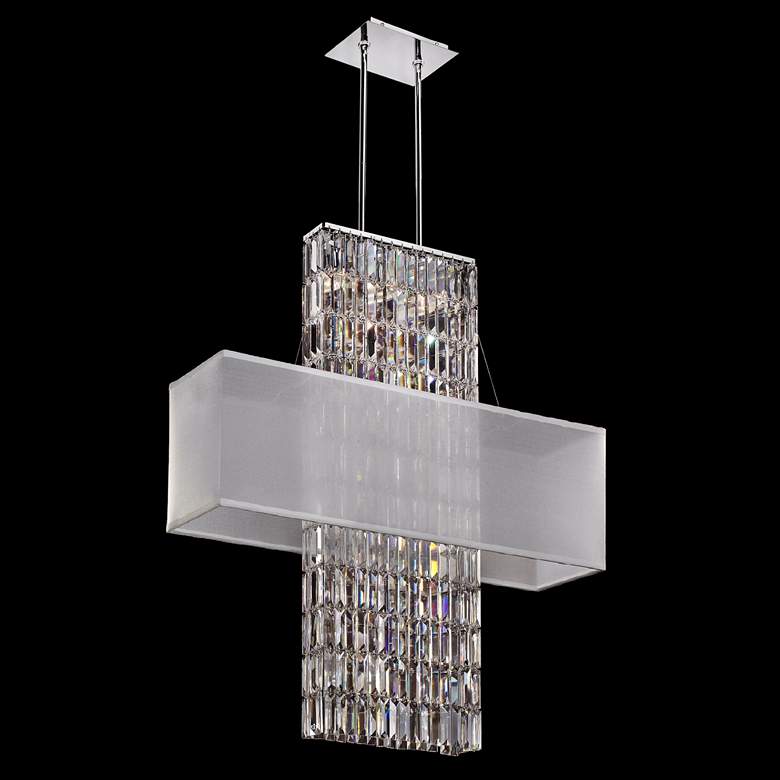 Image 1 Danube Crystal Strands 33" Wide Pendant Chandelier