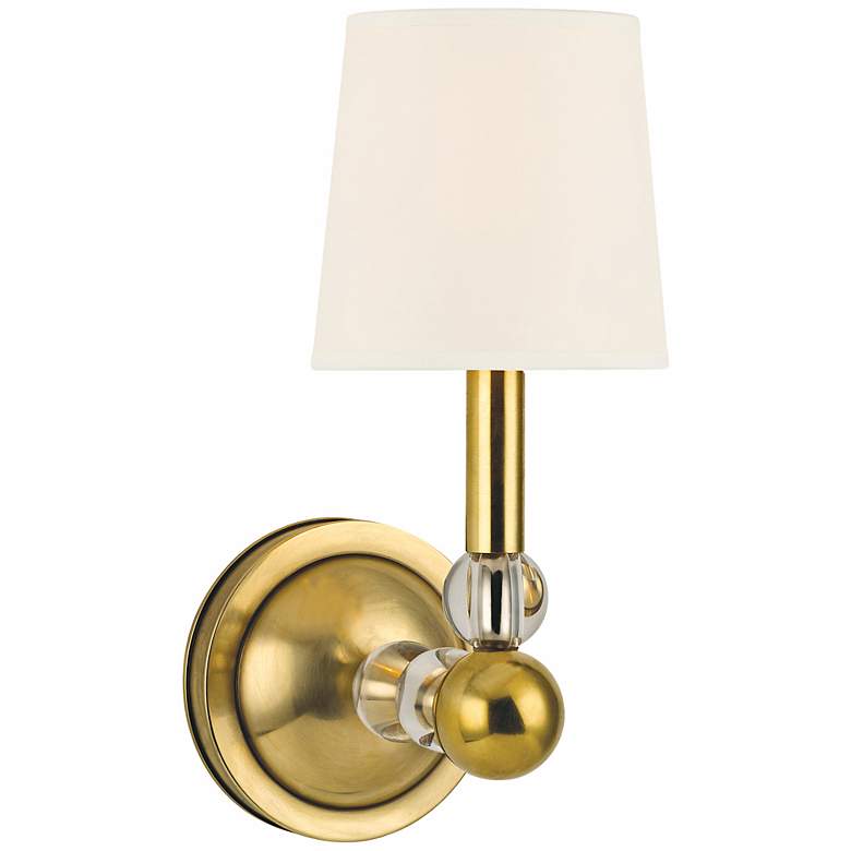 Image 1 Danville 13 inch High Aged Brass Wall Sconce
