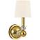 Danville 13" High Aged Brass Wall Sconce