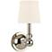 Danville 13" High Polished Nickel Wall Sconce