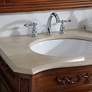 Danville 72" Wide Teak 4-Door 4-Drawer Double Sink Vanity in scene
