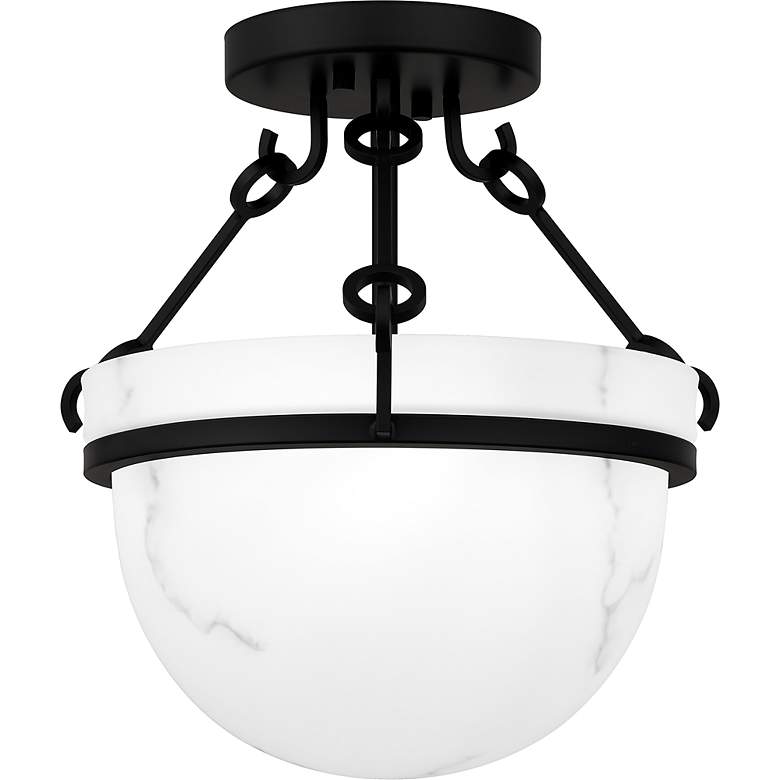 Image 5 Danyon 3-Light Matte Black Semi-Flush Mount more views