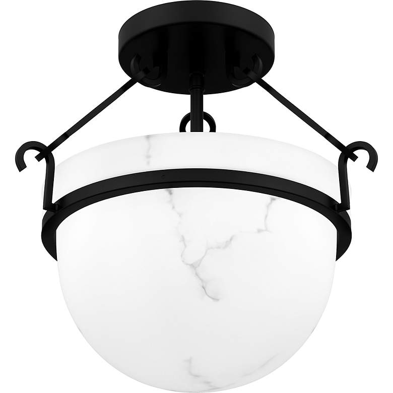 Image 7 Danyon 3-Light Matte Black Semi-Flush Mount more views
