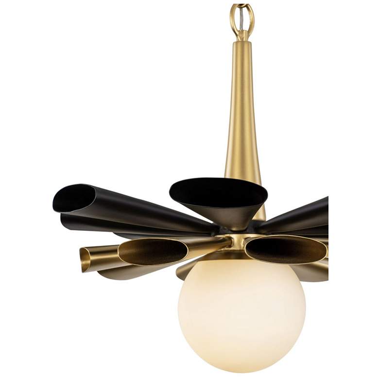 Image 5 Daphne 1-Lt Medium Pendant - Matte Black/French Gold more views