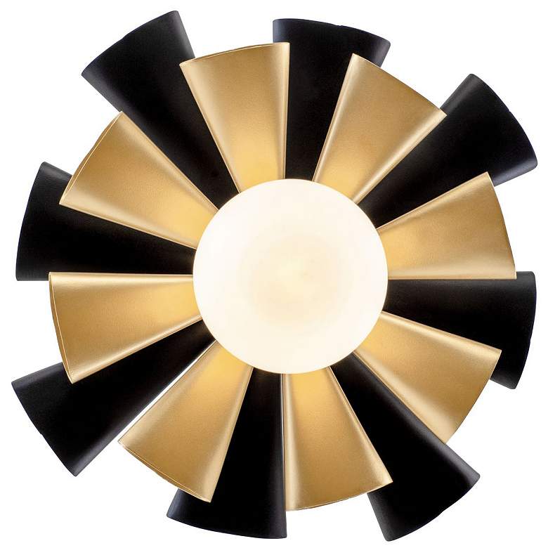 Image 2 Daphne 1-Lt Small Pendant - Matte Black/French Gold more views