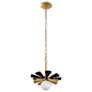 4_Daphne 1-Lt Small Pendant - Matte Black/French Gold more views