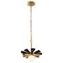5_Daphne 1-Lt Small Pendant - Matte Black/French Gold more views