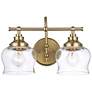 1_Daphne 2-Light Vanity Light in Brushed Champagne Bronze with Clear Glass