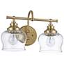 2_Daphne 2-Light Vanity Light in Brushed Champagne Bronze with Clear Glass more views