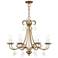 Daphne 29 3/4" Wide Antique Gold Leaf 8-Light Chandelier