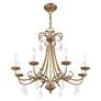 5_Daphne 29 3/4" Wide Antique Gold Leaf 8-Light Chandelier more views