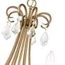 7_Daphne 29 3/4" Wide Antique Gold Leaf 8-Light Chandelier more views