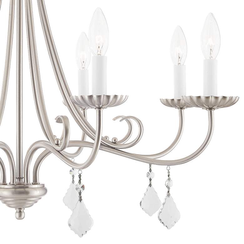 Image 3 Daphne 29 3/4" Wide Brushed Nickel 8-Light Chandelier more views