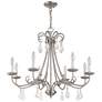 4_Daphne 29 3/4" Wide Brushed Nickel 8-Light Chandelier more views