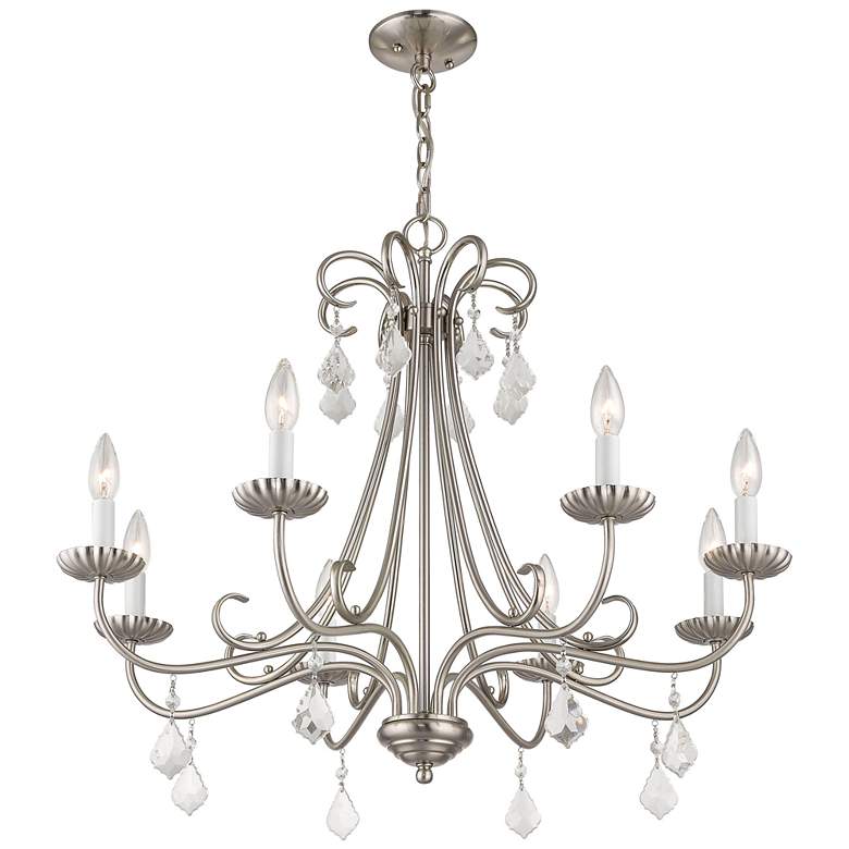 Image 5 Daphne 29 3/4" Wide Brushed Nickel 8-Light Chandelier more views
