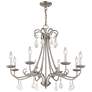 7_Daphne 29 3/4" Wide Brushed Nickel 8-Light Chandelier more views