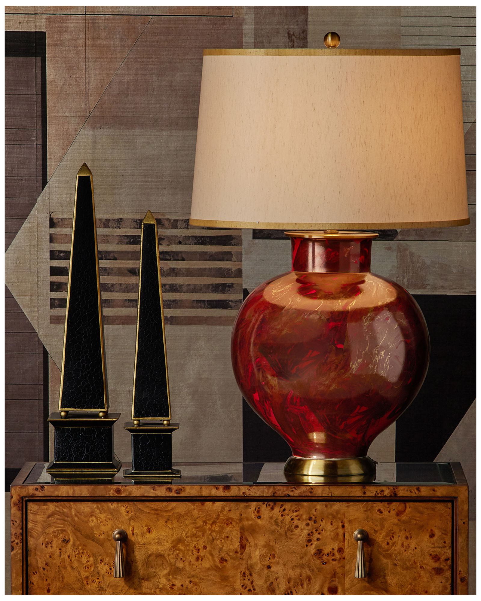 Image 4 Daphne Black, Gold Obelisk - Set of 2 more views
