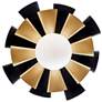 Daphne Convertible Flush Mount Light - Matte Black &amp; French Gold - Larg