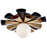 1_Daphne Convertible Flush Mount Light - Matte Black & French Gold - Smal