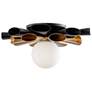 3_Daphne Convertible Flush Mount Light - Matte Black & French Gold - Smal more views