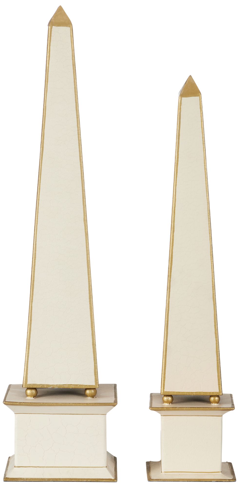 Image 3 Daphne Ivory, Gold Obelisk - Set of 2 more views