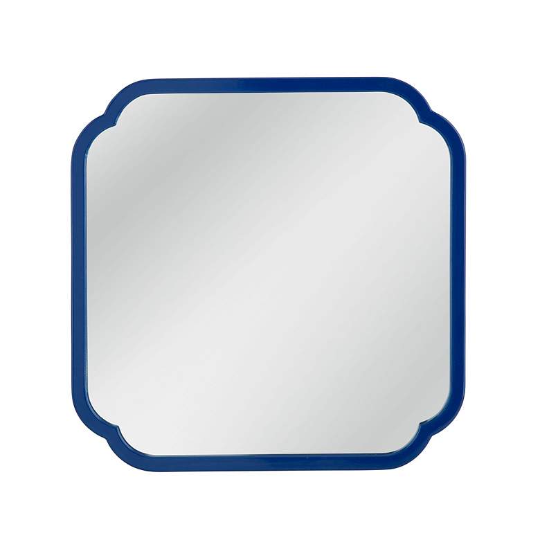 Image 1 Daphne Navy Lacquer 30" Square Wall Mirror