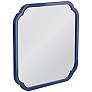 2_Daphne Navy Lacquer 30" Square Wall Mirror more views