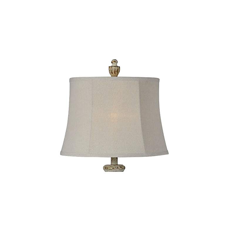 Image 2 Daphne Weathered White Wash Buffet Table Lamps Set of 2 more views