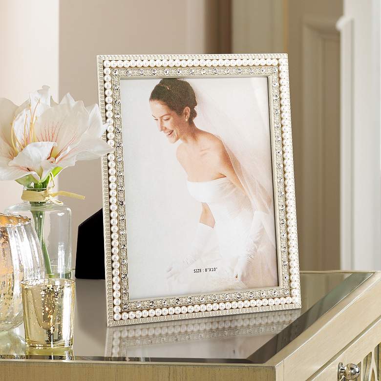 Image 1 Daphne White Pearl 8x10 Picture Frame