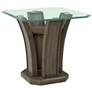 1_Dapper 26" Wide Gray Wood Square End Table