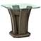 Dapper 26" Wide Gray Wood Square End Table