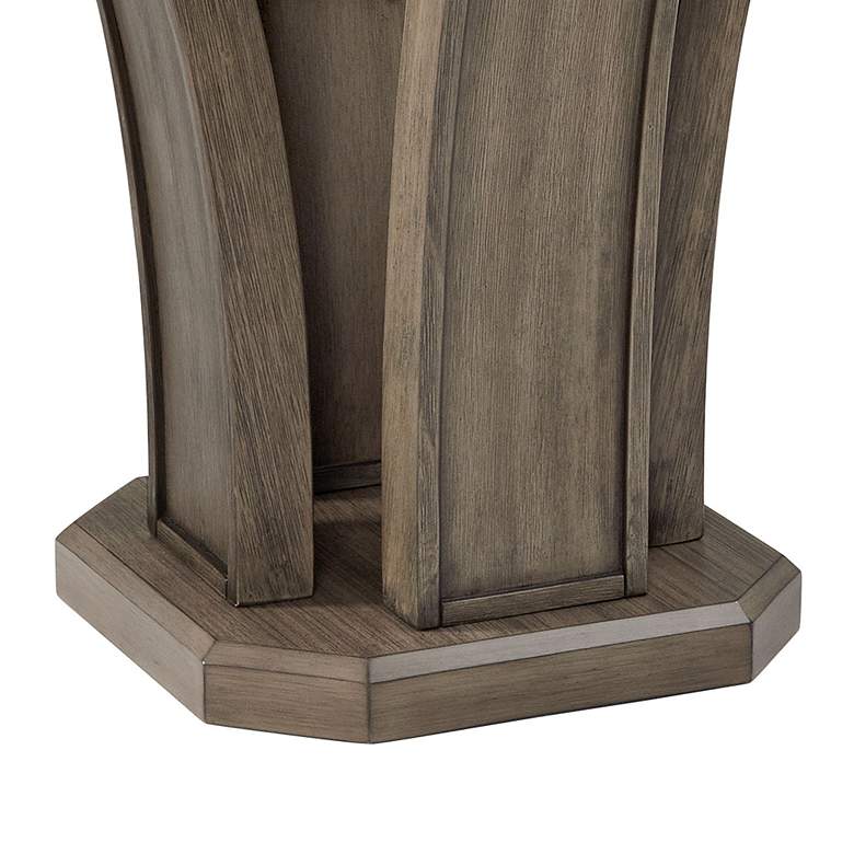 Image 2 Dapper 26" Wide Gray Wood Square End Table more views