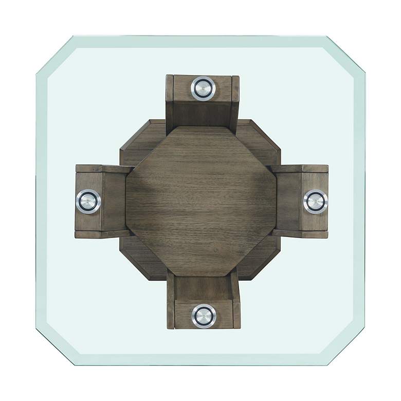 Image 3 Dapper 26" Wide Gray Wood Square End Table more views