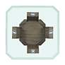 3_Dapper 26" Wide Gray Wood Square End Table more views