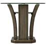 5_Dapper 26" Wide Gray Wood Square End Table more views