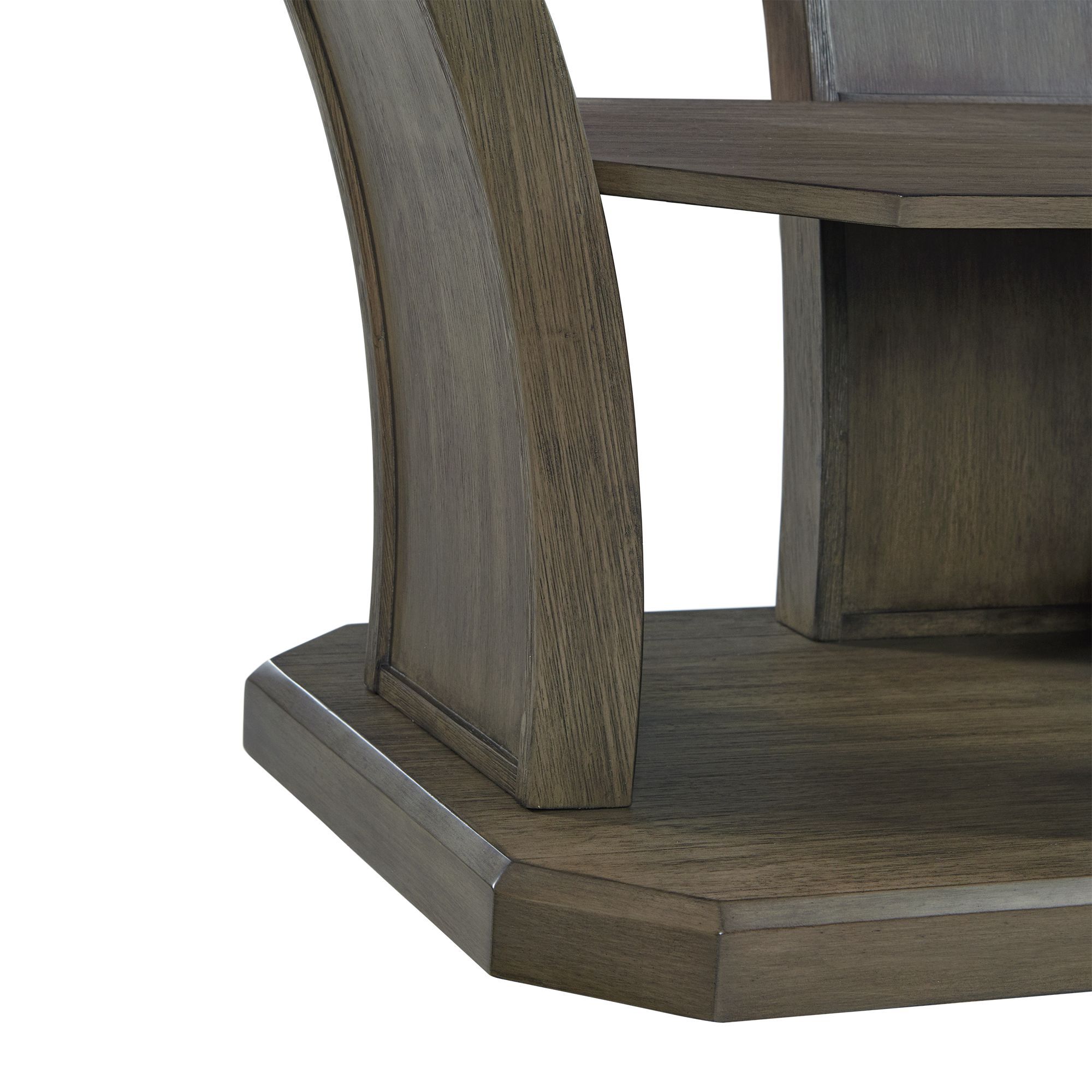 Image 3 Dapper 44" Wide Gray Wood Rectangle Coffee Table more views