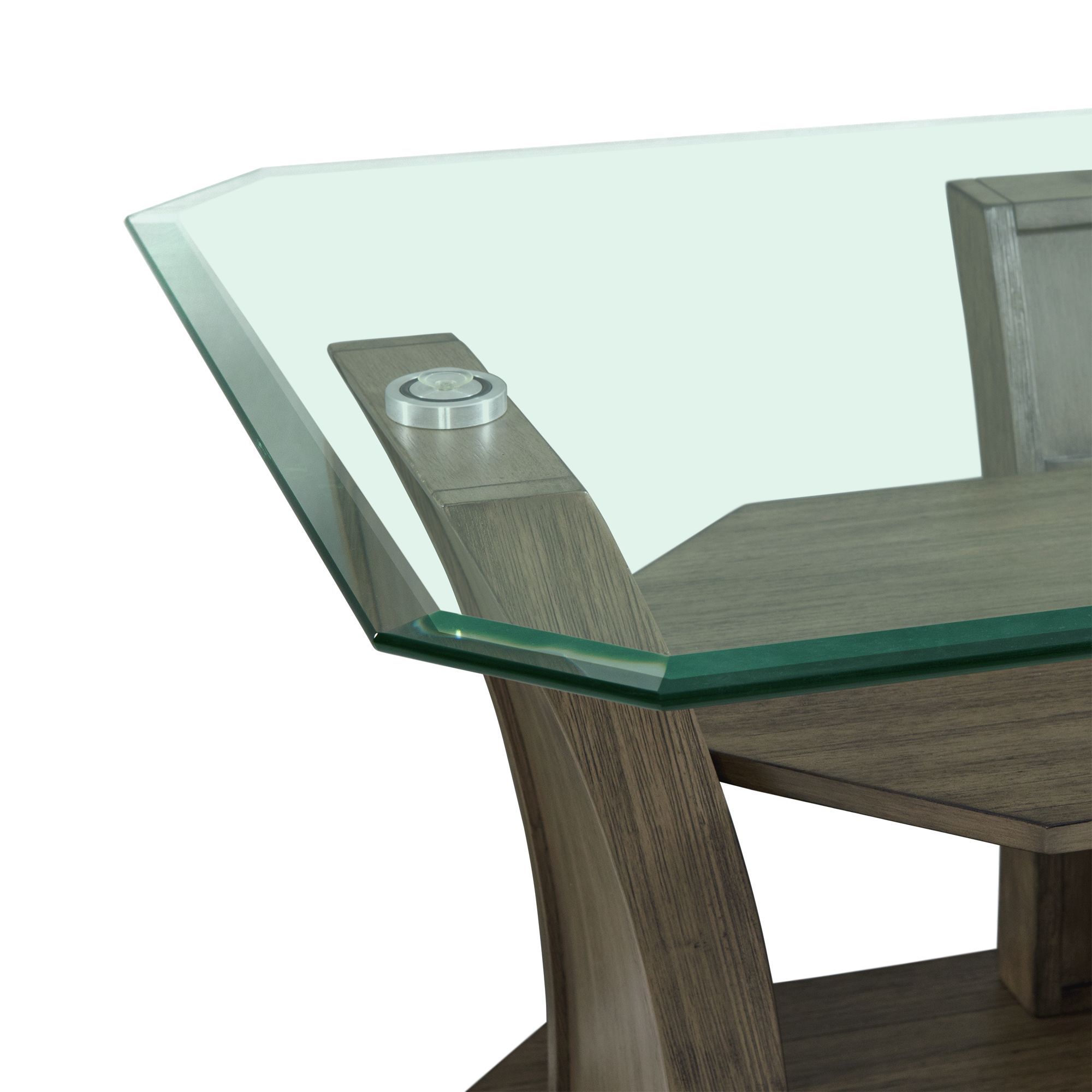 Image 5 Dapper 44" Wide Gray Wood Rectangle Coffee Table more views