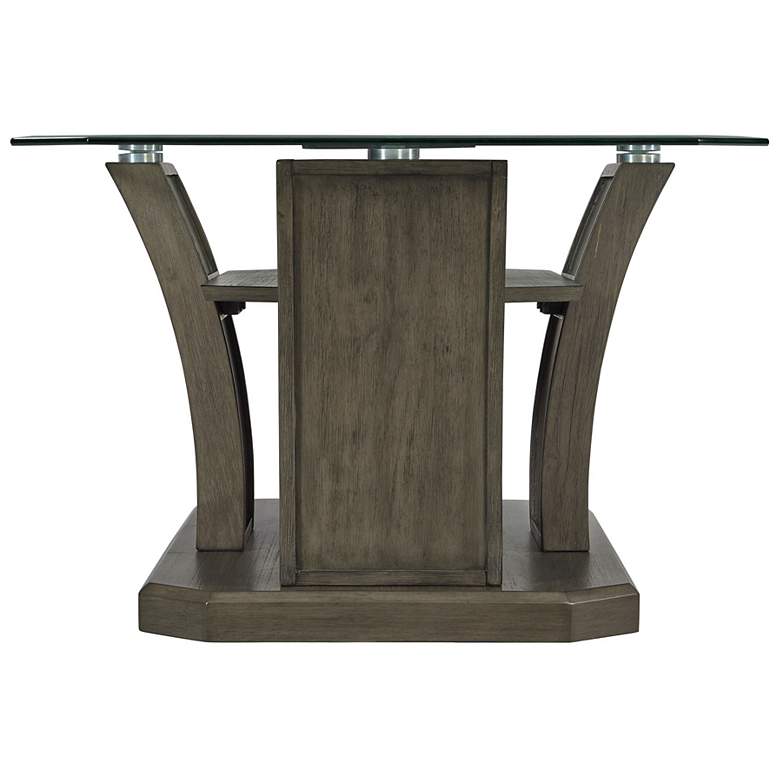 Image 6 Dapper 44" Wide Gray Wood Rectangle Coffee Table more views
