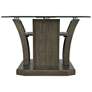 6_Dapper 44" Wide Gray Wood Rectangle Coffee Table more views