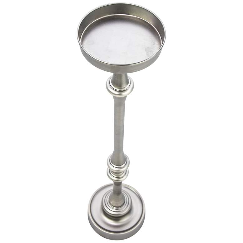 Image 5 Dapper 5 3/4"W Brushed Silver Martini Side Tables Set of 2 more views