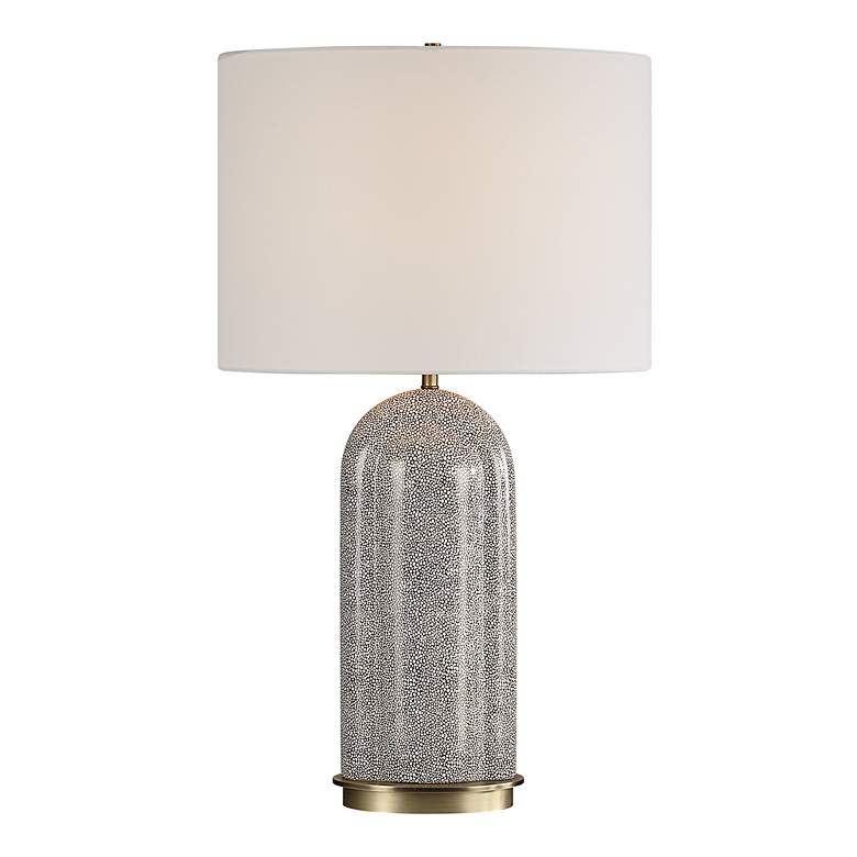 Image 2 Dapple 29 1/2" Chocolate with White Dapple Table Lamp